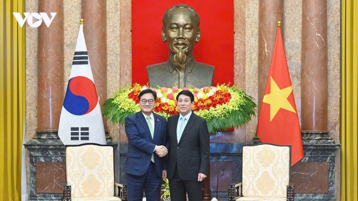 state president meets with rok national assembly speaker in hanoi picture 1