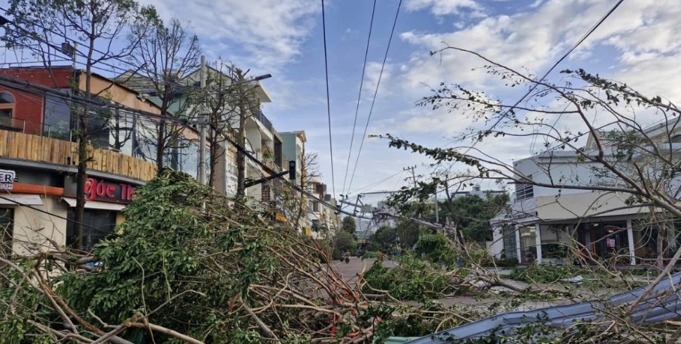 quy nhon streets in gia lai left in ruins after typhoon kalmaegi picture 5