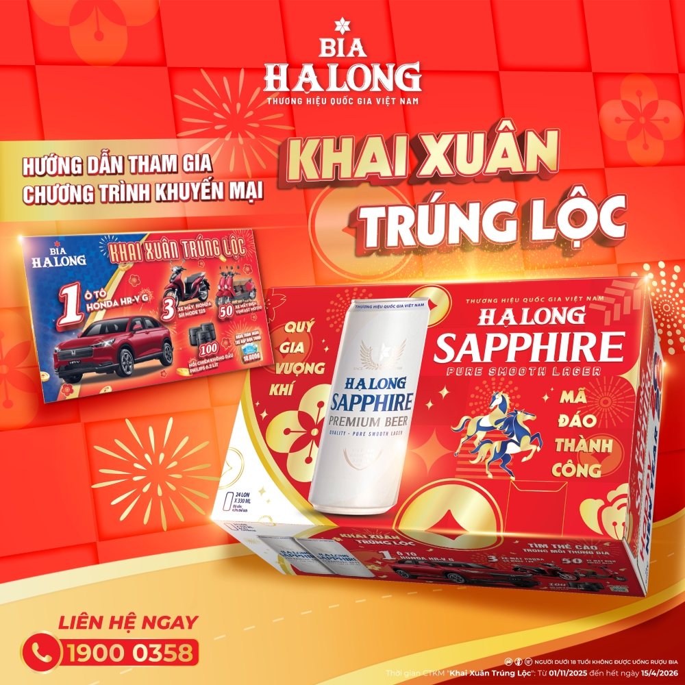 Bia Hạ Long ra mắt chiến dịch Tết 2026 “Quý Gia vượng khí – Mã đáo thành công”