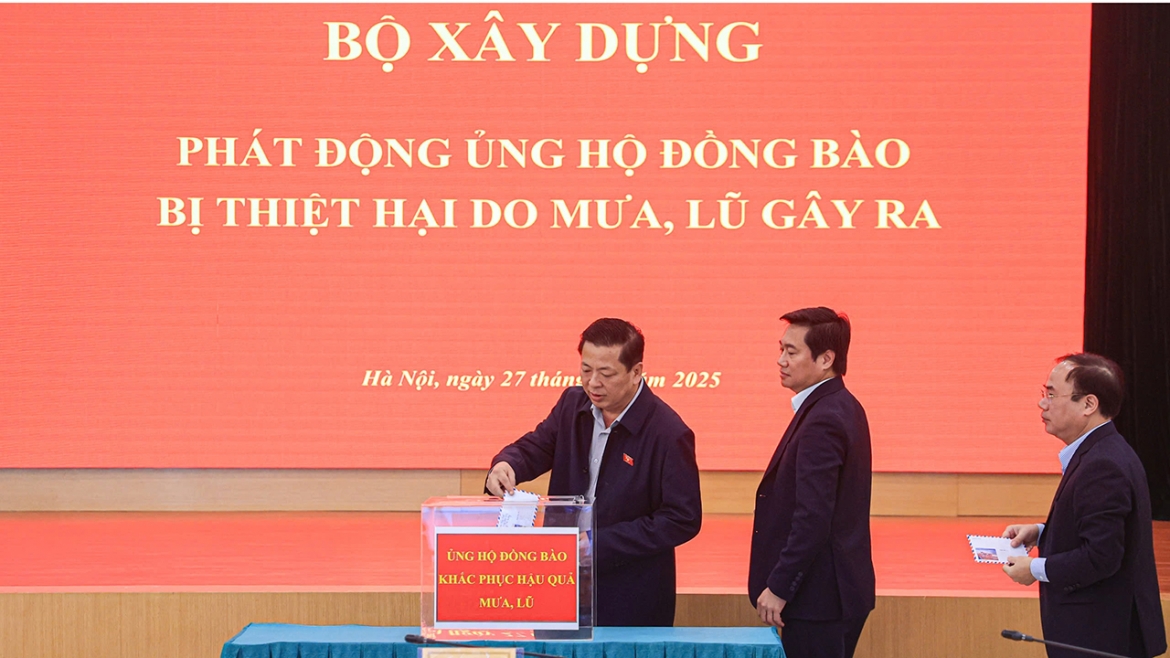 bo xay dung phat dong quyen gop ung ho dong bao bi thiet hai do mua lu hinh anh 2