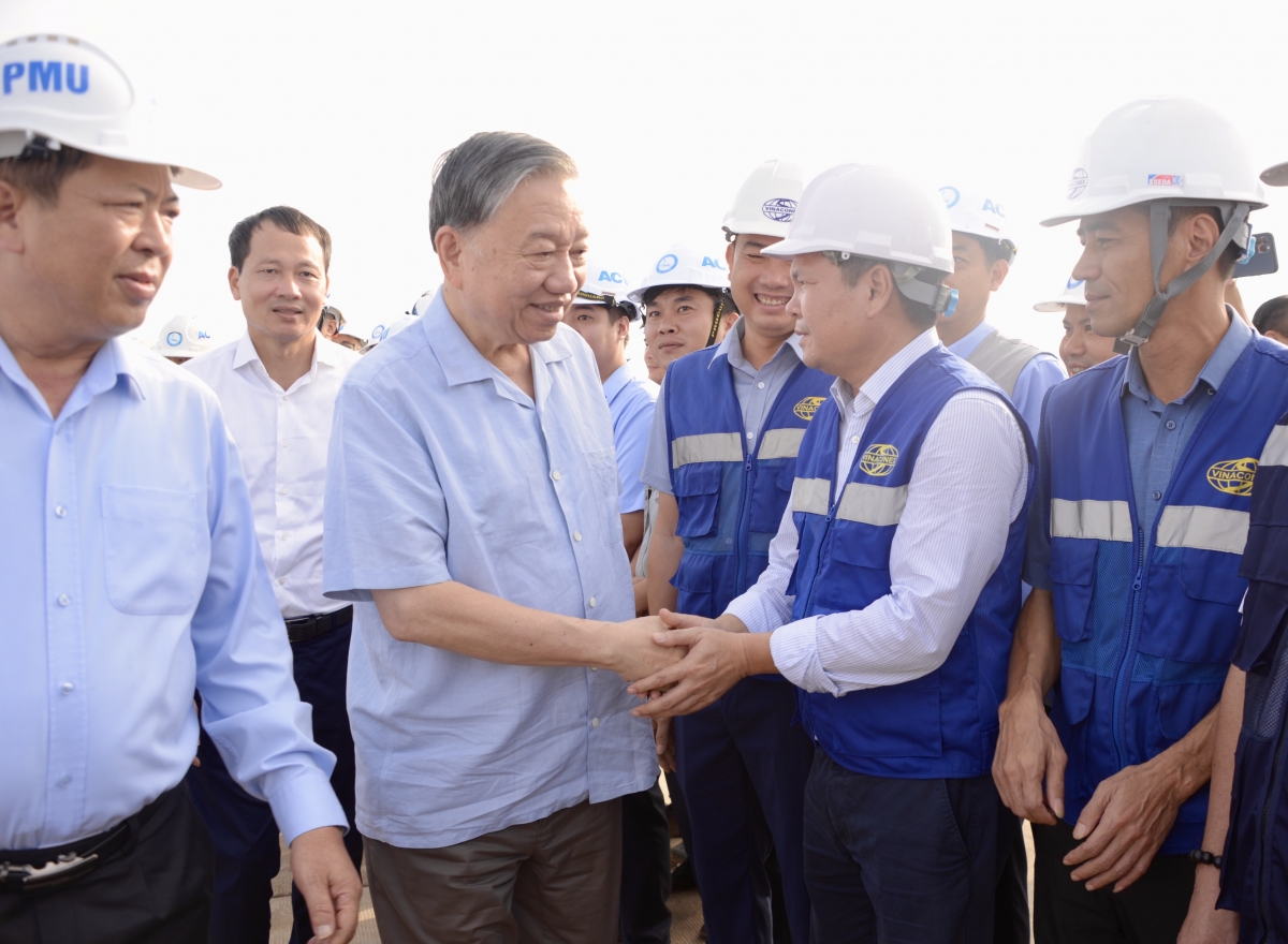 Tổng Bí thư thăm, kiểm tra thực tế tại Dự án Cảng Hàng không quốc tế Long Thành