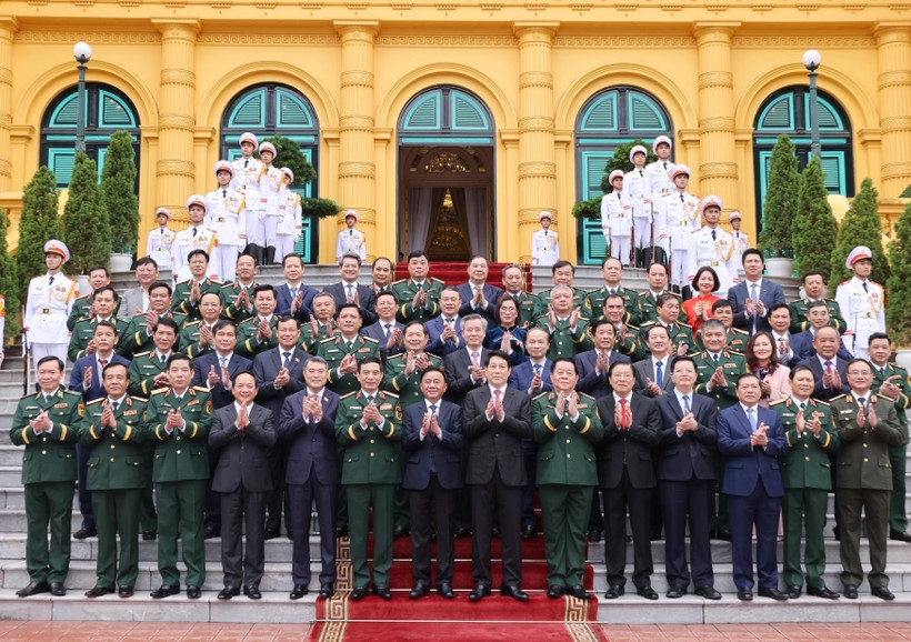 state president presents appointment, promotion decisions to military officers picture 1