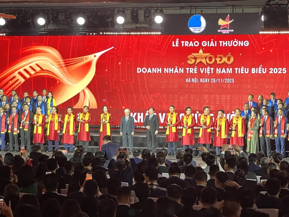 Giải thưởng Sao Đỏ 2025: Tôn vinh doanh nhân trẻ trong kỷ nguyên mới