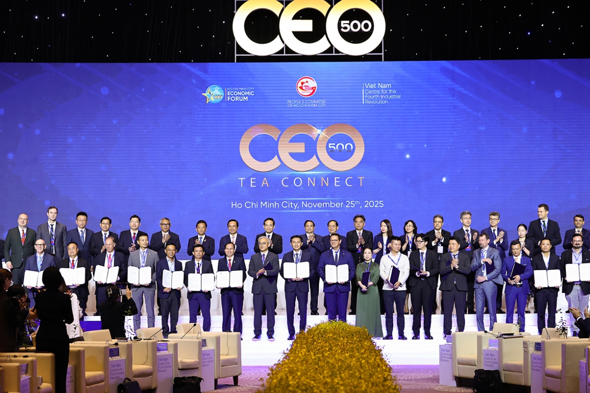 pm shares vietnam s development strategy at ceo500 tea connect picture 2