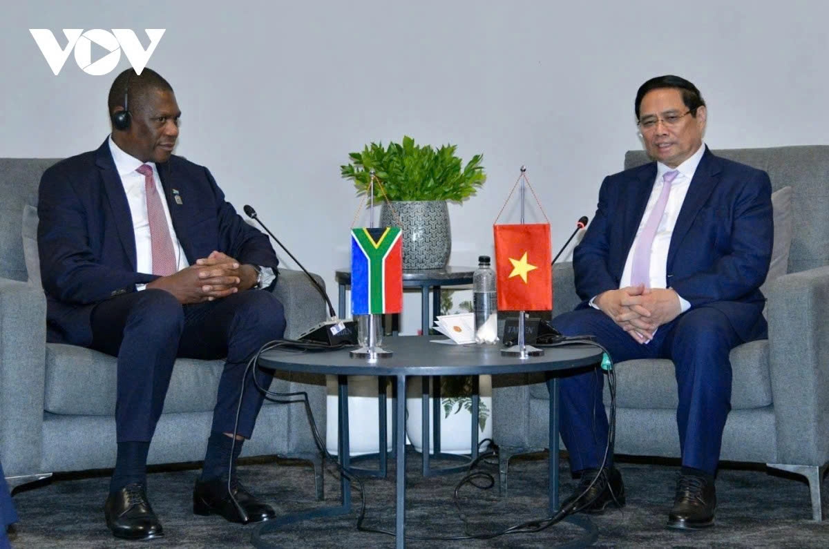 pm pham minh chinh meets south african deputy president picture 1