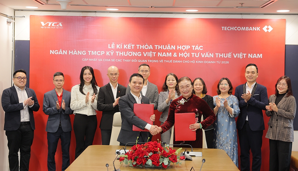 Techcombank hợp tác Hội Tư vấn Thuế Việt Nam hỗ trợ hộ kinh doanh chuyển đổi thuế