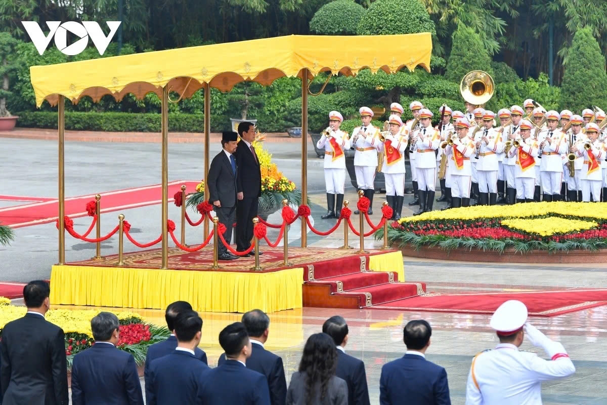 brunei sultan hassanal bolkiah warmly welcomed in hanoi on state visit to vietnam picture 2