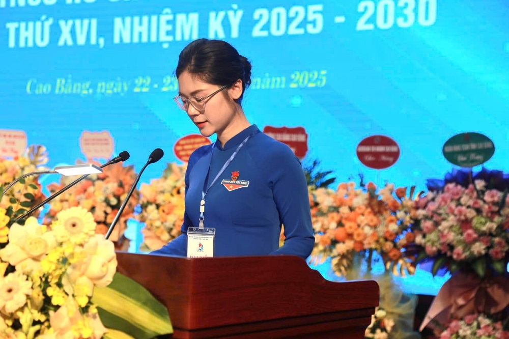Dai hoi Dai bieu Doan tncs ho chi minh tinh cao bang lan thu xvi hinh anh 3