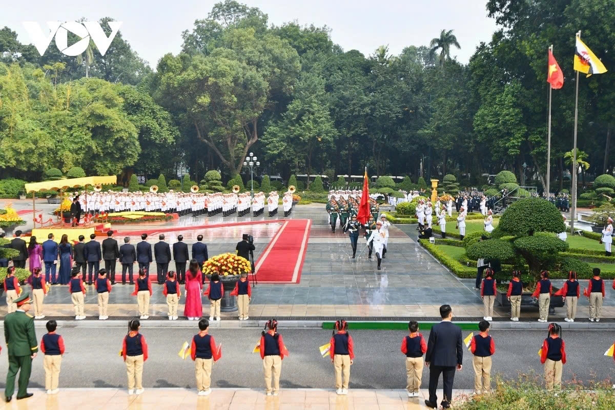 brunei sultan hassanal bolkiah warmly welcomed in hanoi on state visit to vietnam picture 4