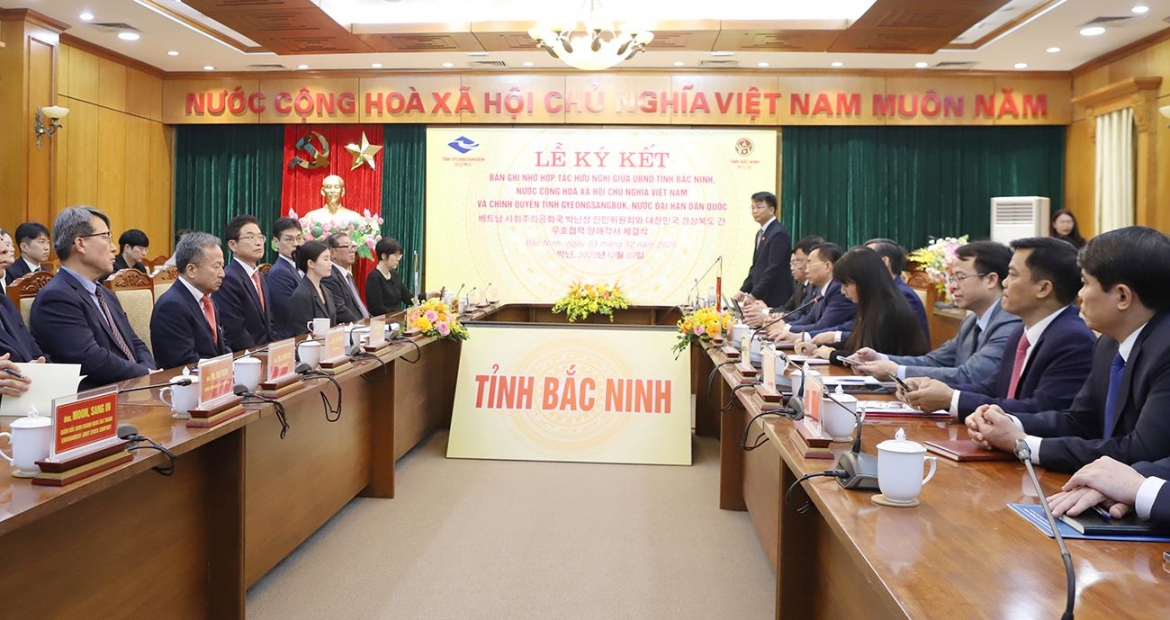 bac ninh ky ket ban ghi nho hop tac huu nghi voi tinh gyeongsangbuk han quoc hinh anh 1