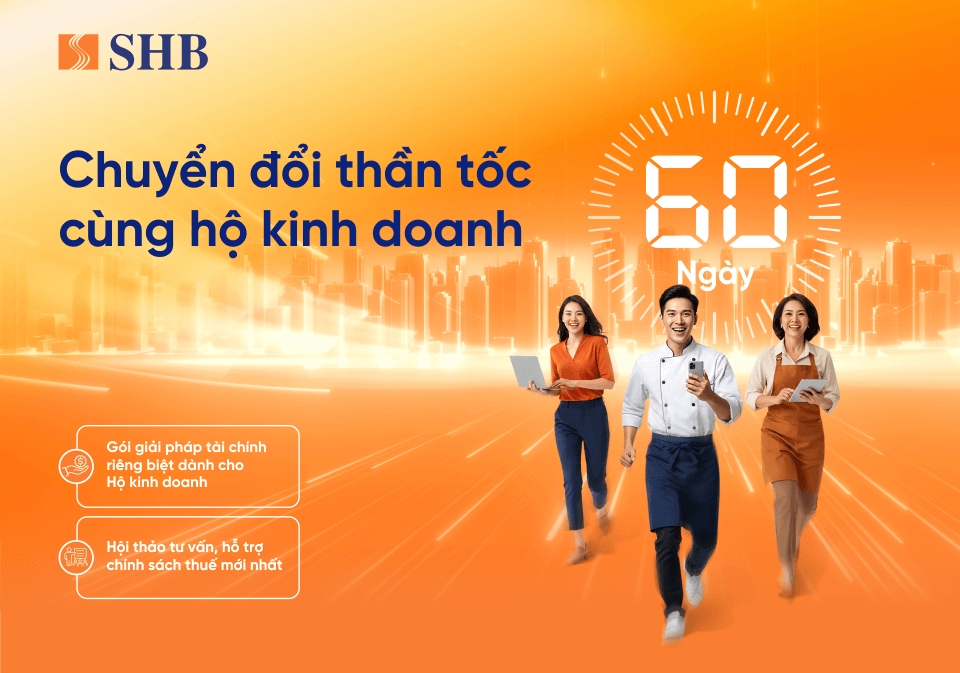 SHB kích hoạt chiến dịch 60 ngày chuyển đổi cho tiểu thương trên toàn quốc