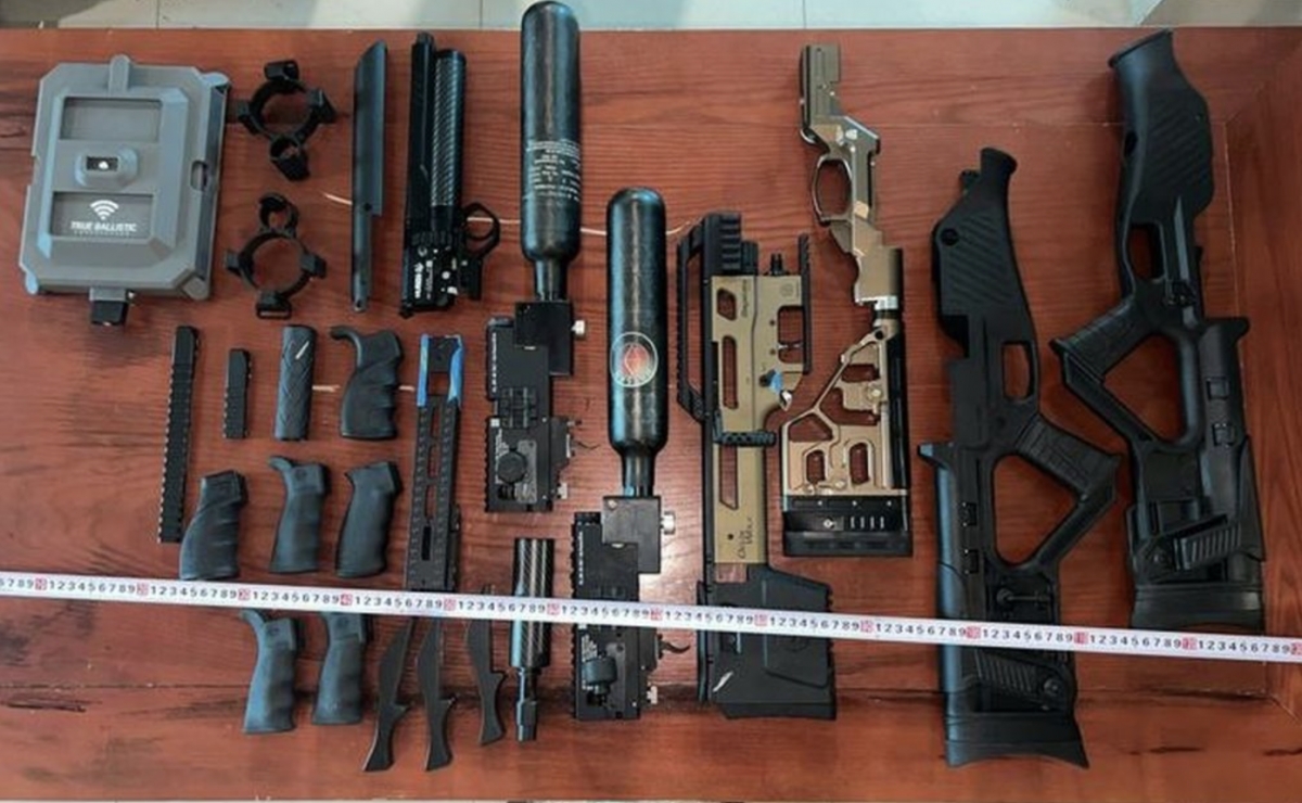 Four cartons of suspected gun components seized near border