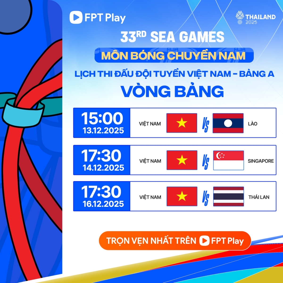 lich thi dau va truc tiep bong chuyen nam sea games 33 co hoi lon cho viet nam hinh anh 3