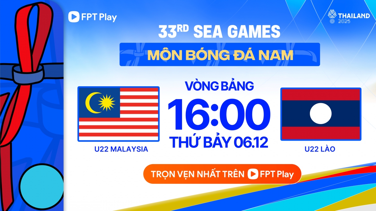 Lịch thi đấu và trực tiếp bóng đá SEA Games 33 hôm nay 6/12