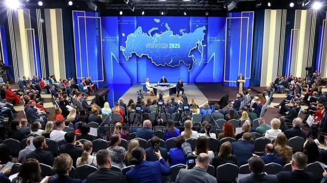 Có 2 triệu câu hỏi được gửi tới Tổng thống Nga Putin trong cuộc họp báo cuối năm