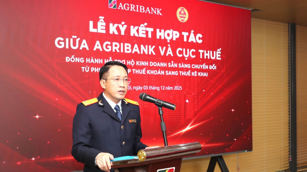 tang toc hien dai hoa quan ly thue cuc thue va agribank ky ket hop tac chien luoc hinh anh 1