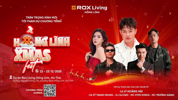 Điểm hẹn Giáng Sinh rộn ràng tại ROX Living Hồng Lĩnh