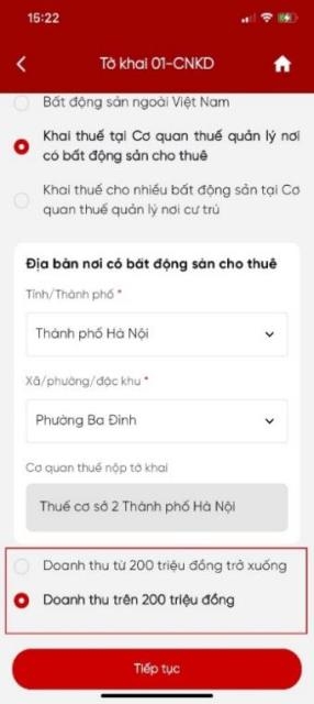huong dan ca nhan cho thue bat dong san ke khai thue tren ung dung etax mobile hinh anh 6