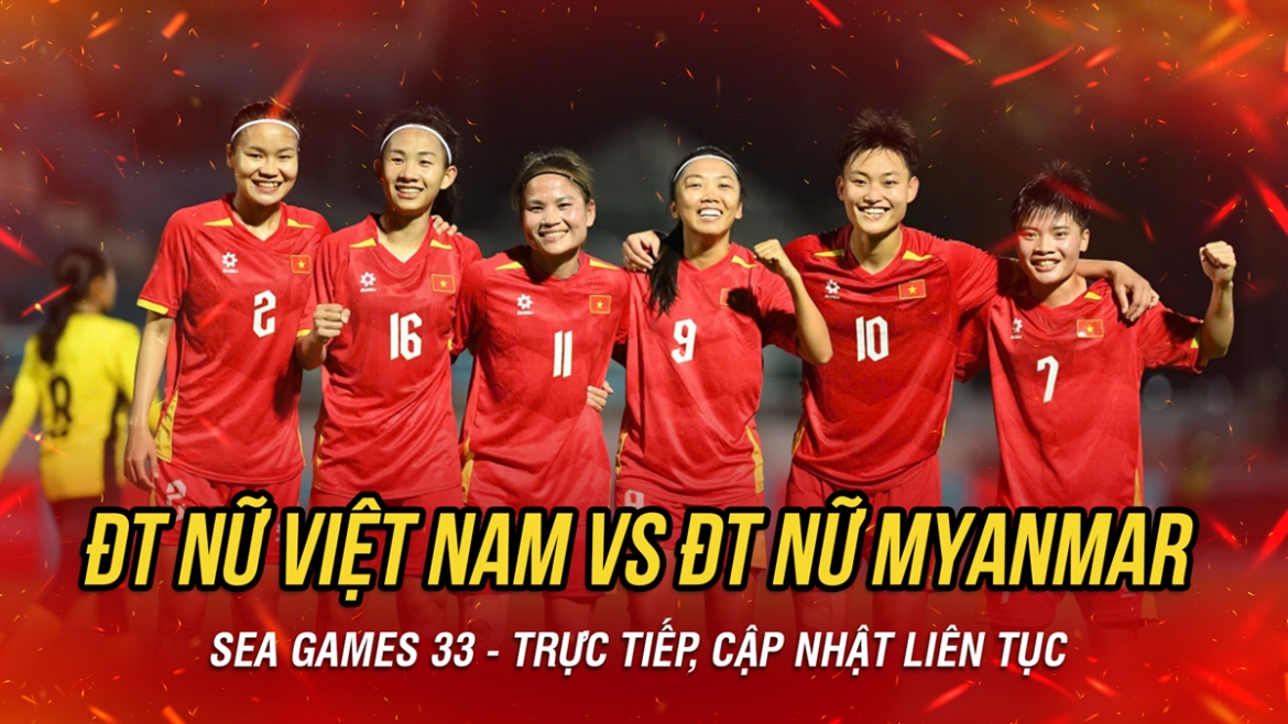 Dt nu viet nam thang thuyet phuc myanmar, gianh ve vao ban ket sea games 33 hinh anh 23