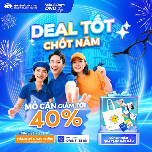 Khám phá lễ hội chăm sóc mắt cho cả gia đình với ưu đãi tới 40% tại DND