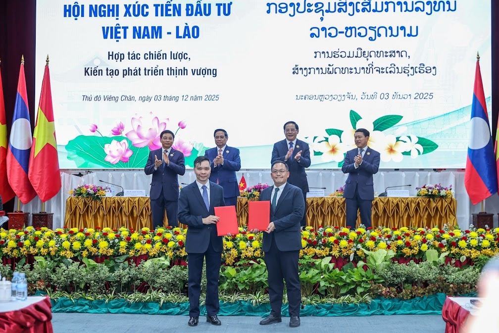 thu tuong viet nam - lao hop tac chien luoc - kien tao phat trien thinh vuong hinh anh 1