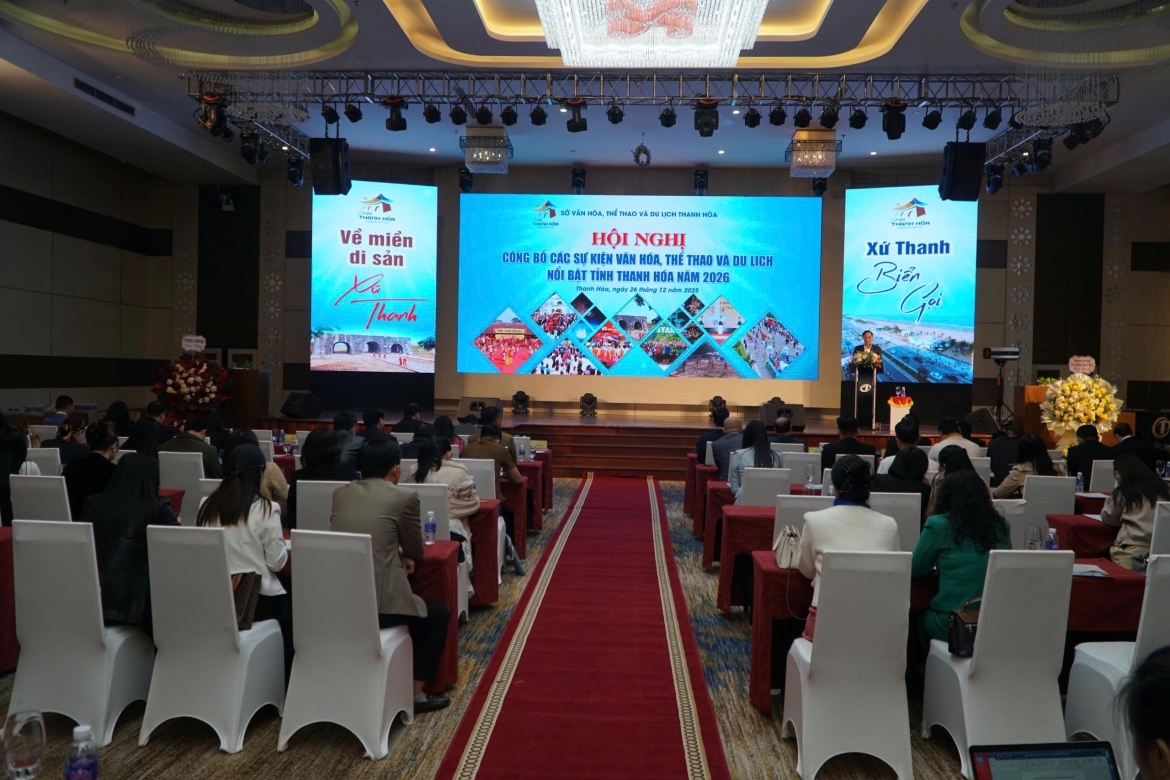thanh hoa cong bo 100 hoat dong, su kien vh,tt dl noi bat nam 2026 hinh anh 1