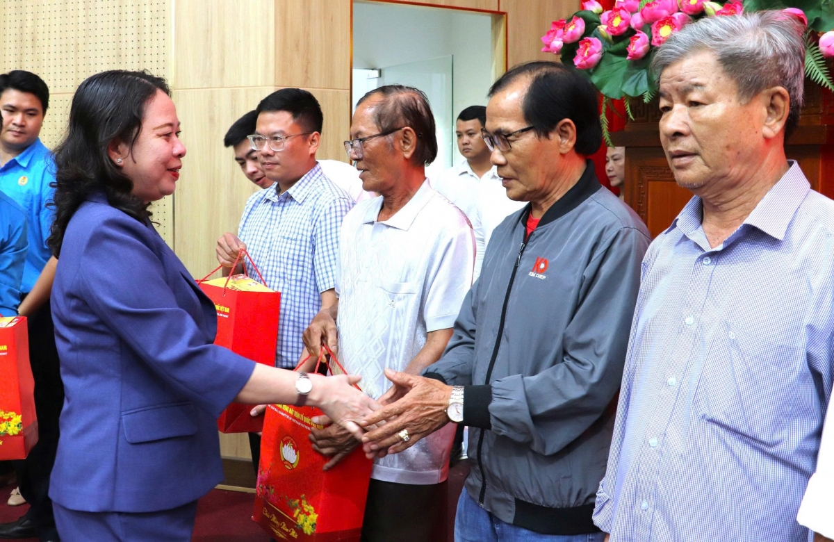 Phó Chủ tịch nước Võ Thị Ánh Xuân thăm, tặng quà gia đình chính sách