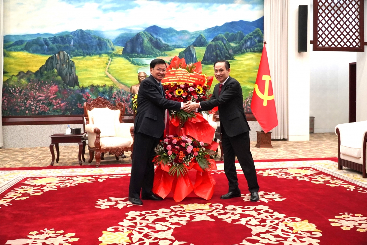 Chúc mừng thành công của Đại hội Đại biểu toàn quốc lần thứ XII Đảng NDCM Lào