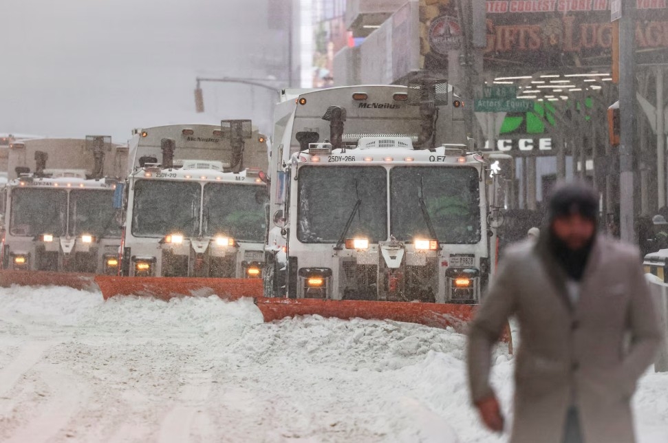 Bão tuyết dữ dội khiến nhiều bang miền Đông và miền Nam nước Mỹ tê liệt