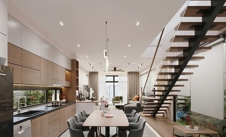 cau thang xuong ca duoc nhieu gia dinh nha pho lua chon, vi sao hinh anh 1