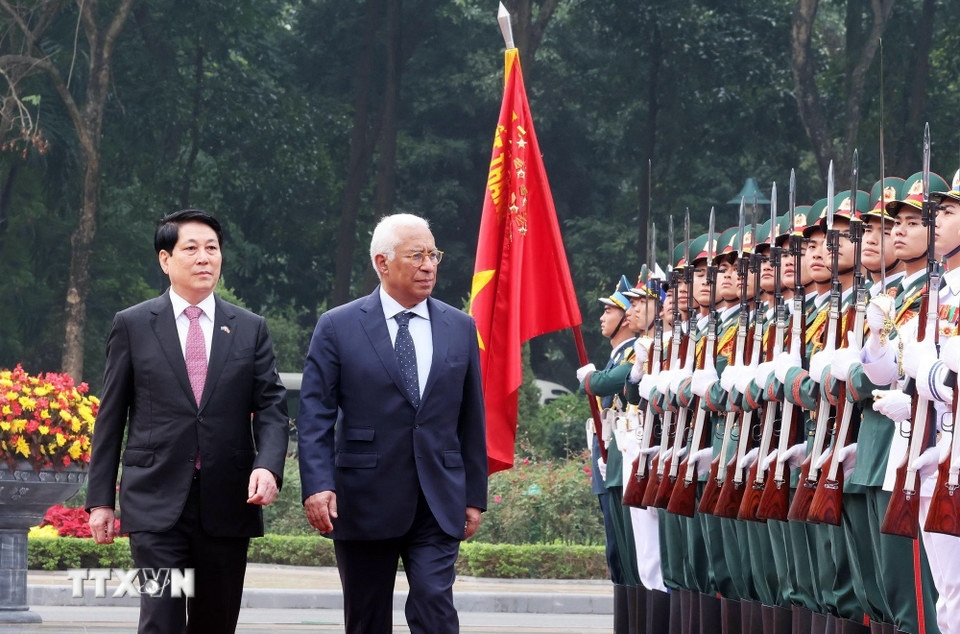 ec president antonio costa warmly welcomed in hanoi on vietnam visit picture 1