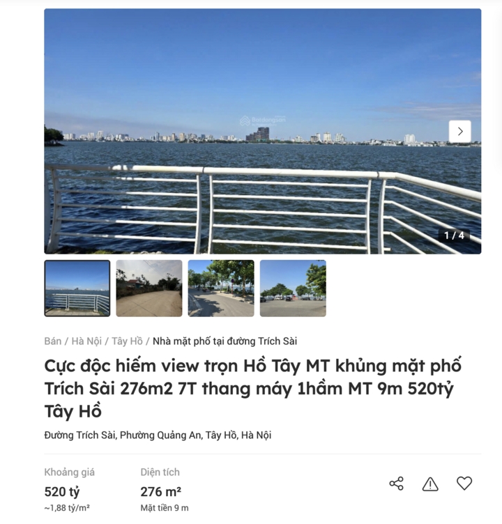 gia nha mot khu vuc o ha noi dat ngang pho co, gan 2 ty dong m hinh anh 1