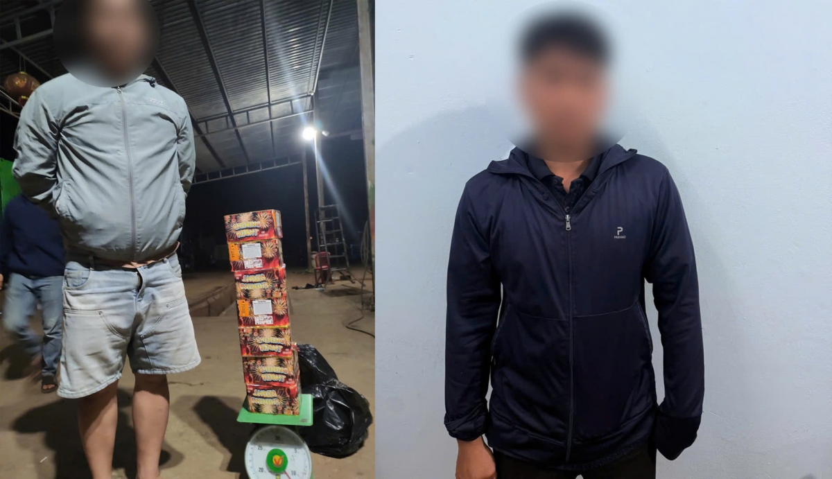 Buôn bán pháo nổ nhập lậu, 2 đối tượng bị bắt giữ