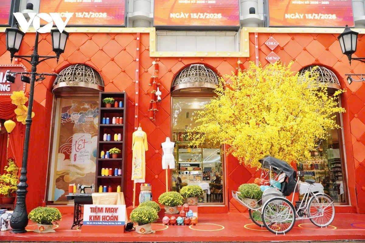 hcm city streets dressed in colour ahead of lunar new year and party congress picture 9