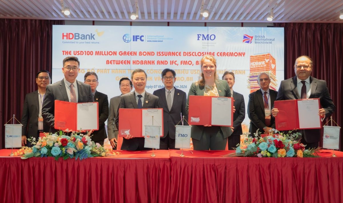 HDBank phát hành thành công 100 triệu USD trái phiếu xanh quốc tế