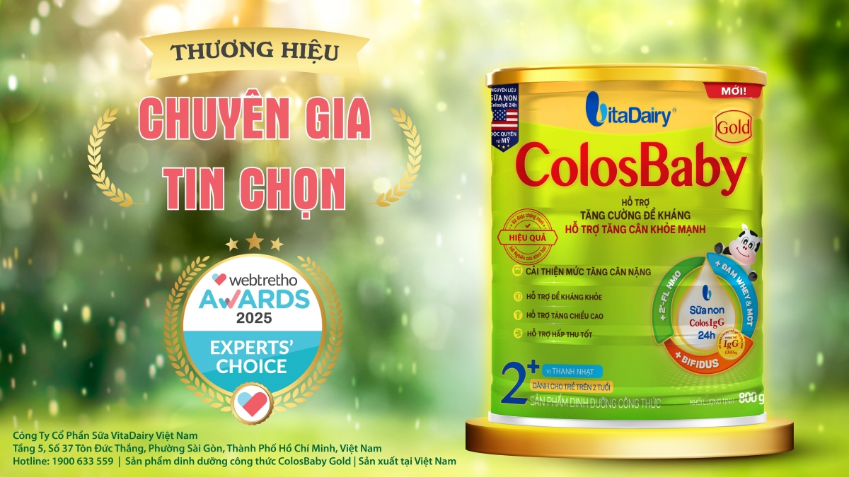 colosbaby gold sua cong thuc tre em duy nhat duoc giai thuong tai webtretho awards hinh anh 1
