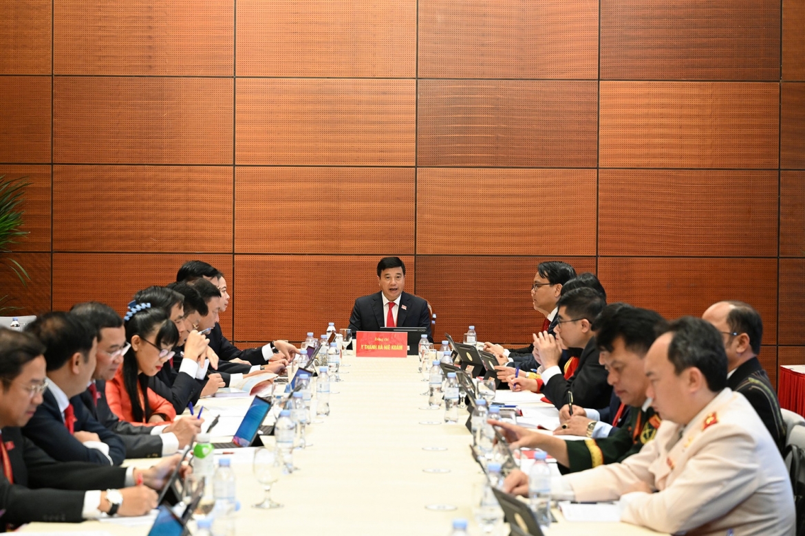 Dai bieu thao luan tai doan ve van kien trinh Dai hoi xiv cua Dang hinh anh 18