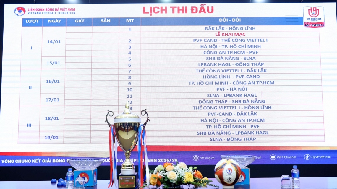 cong bo nha tai tro chinh va boc tham xep lich thi dau giai u19 quoc gia 2025 2026 hinh anh 3