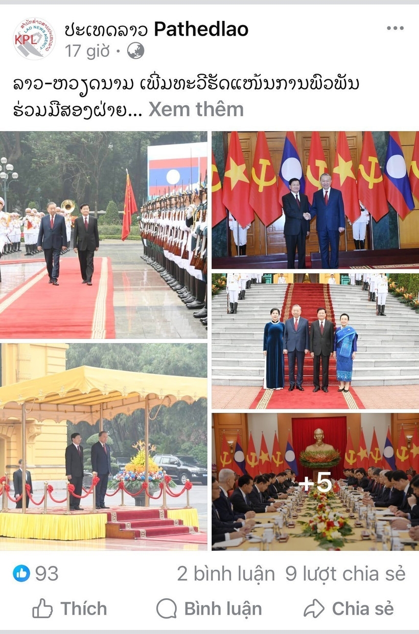 lao media highlights president thongloun s vietnam visit picture 1