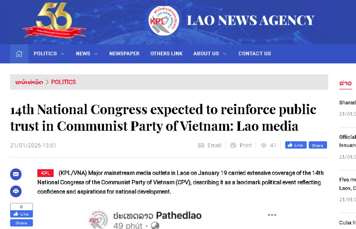 international media say party congress sets new development direction for vietnam picture 2