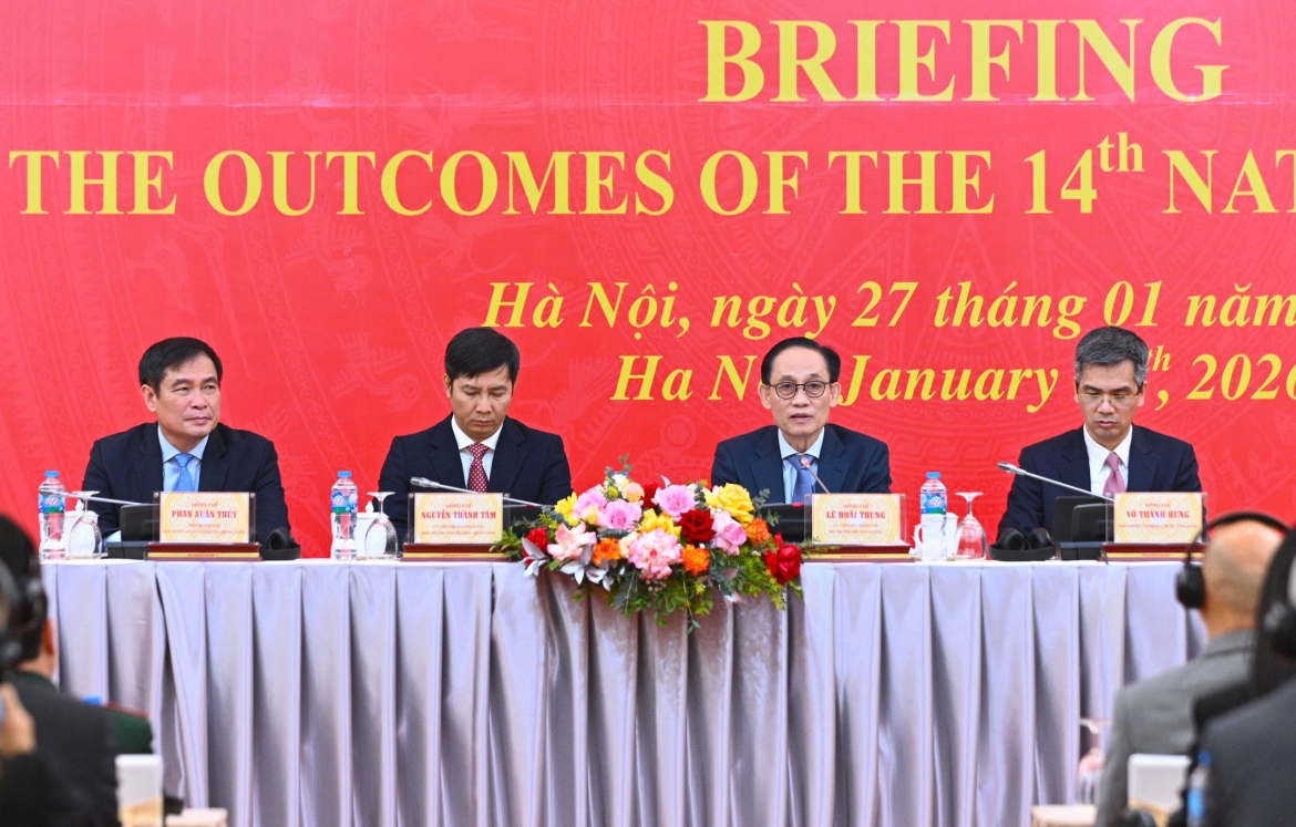 bo truong le hoai trung Dai hoi xiv the hien khat vong vuon len cua dan toc hinh anh 1