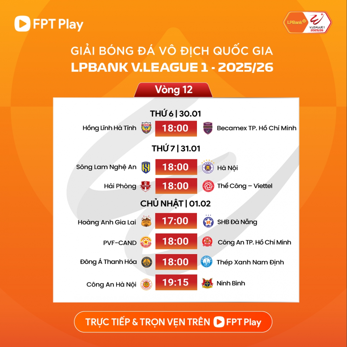 lich thi dau vong 12 v-league 2025 2026 quyet dau vi ngoi dau hinh anh 2