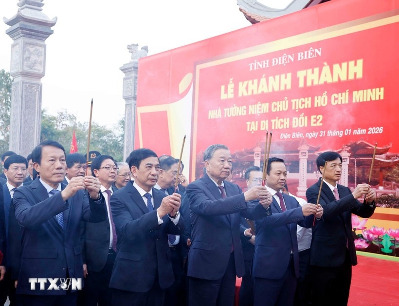 party chief attends inauguration of president ho chi minh memorial house picture 1