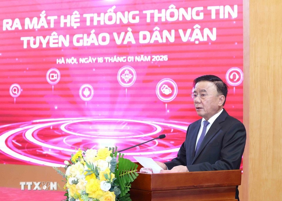 Thường trực Ban Bí thư dự lễ ra mắt ứng dụng di động "Tuyên giáo và Dân vận"