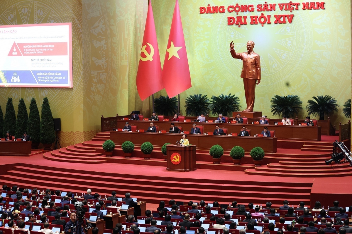 thong cao bao chi ngay lam viec thu hai Dai hoi dai bieu toan quoc lan thu xiv hinh anh 1