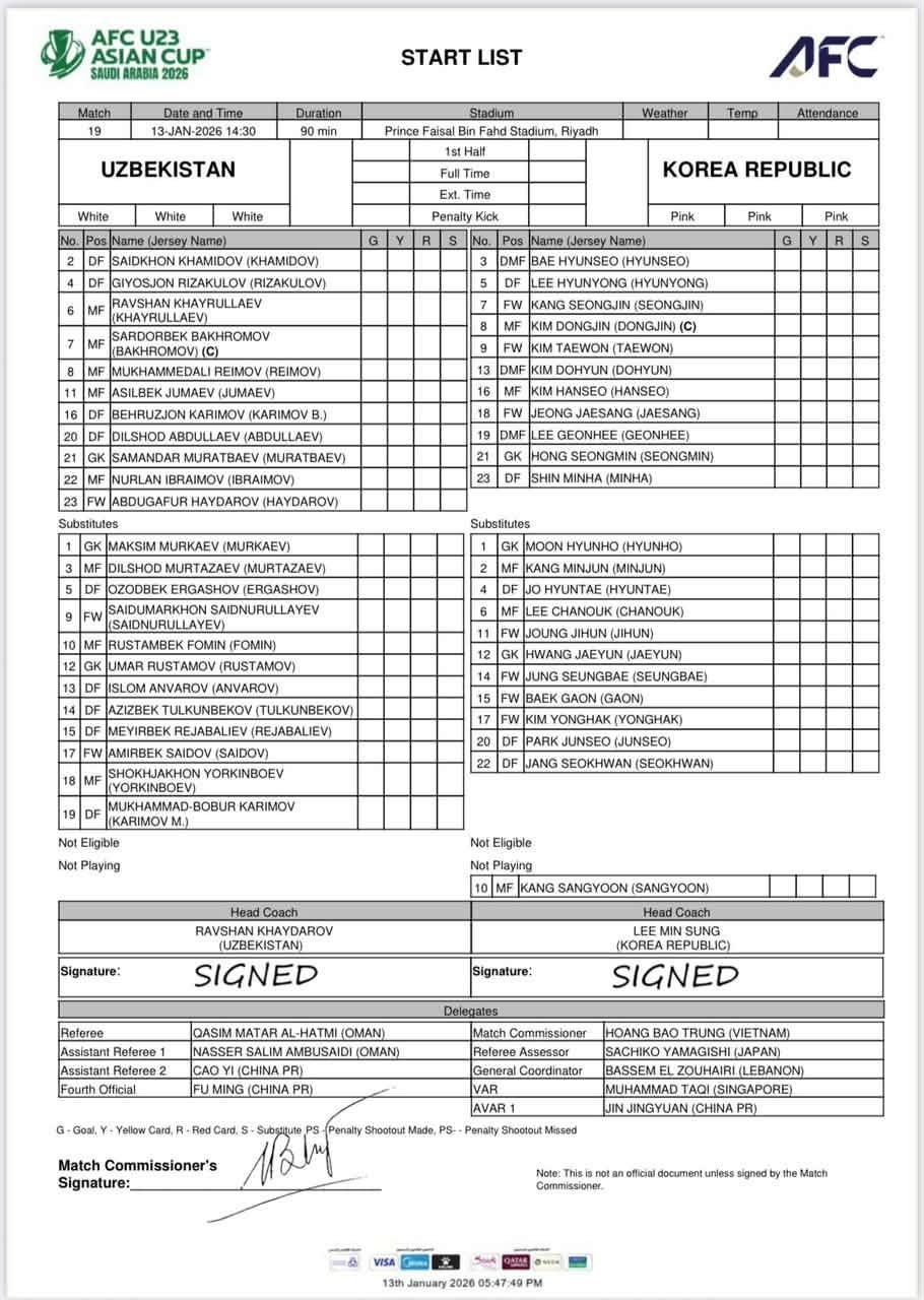 ket qua u23 chau A 2026 hom nay 13 1 uzbekistan va han quoc vao tu ket hinh anh 5