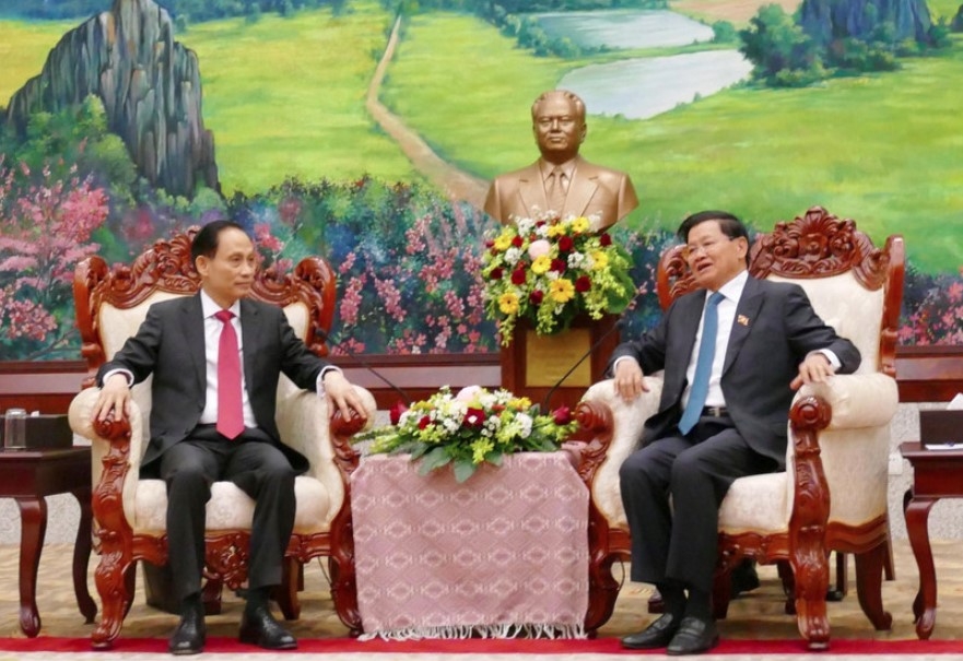 success of 12th national congress of lprp marks victory in vietnam-laos relations picture 1