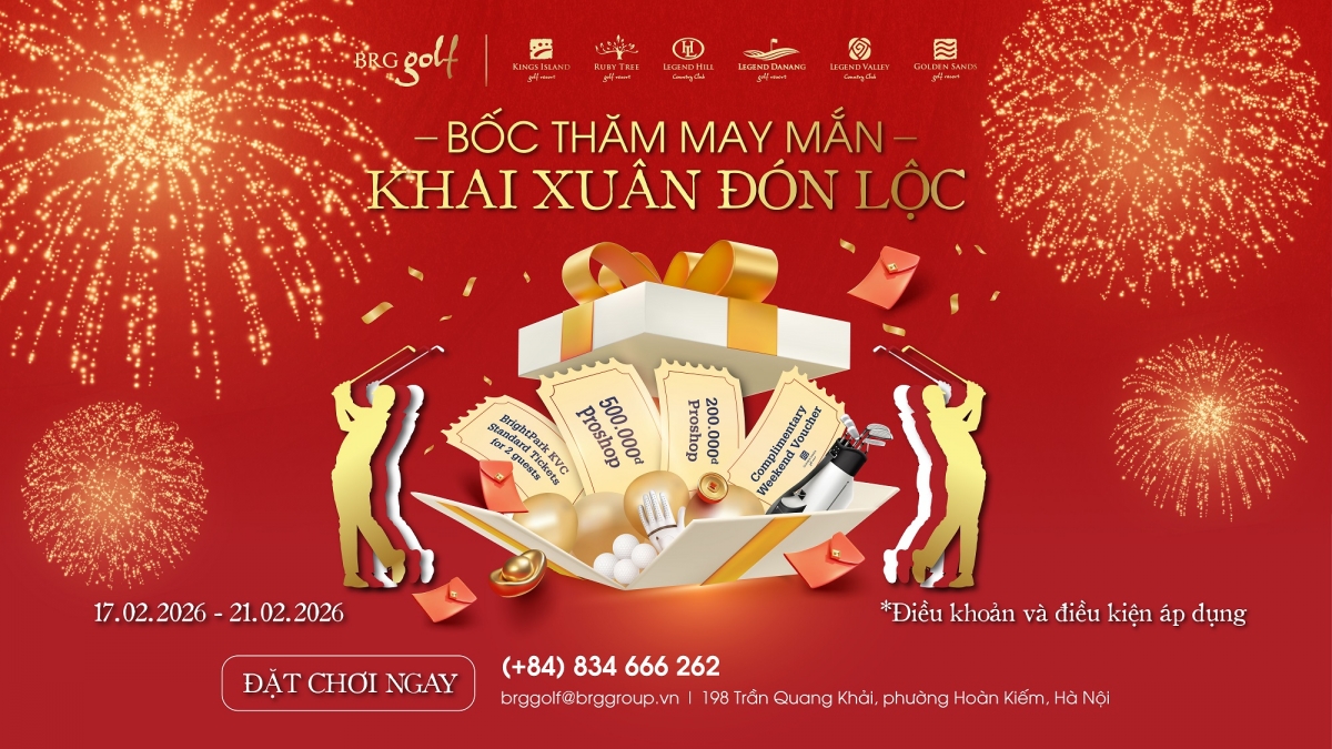 Đón xuân Bính Ngọ 2026 cùng ưu đãi đặc quyền từ BRG Golf