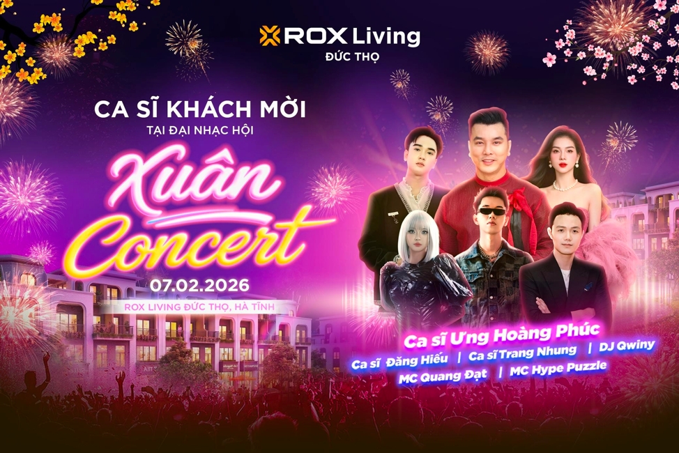 ROX Living Đức Thọ mở màn năm 2026 bằng Nhạc hội Xuân Concert