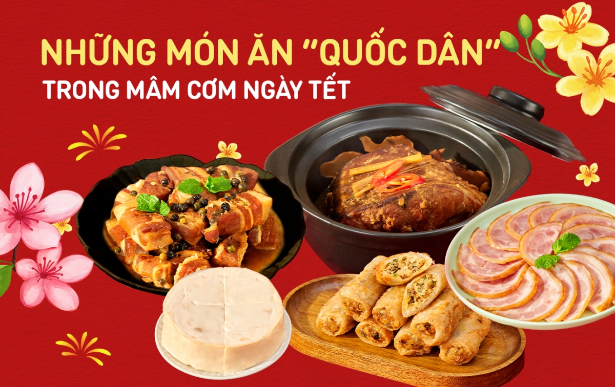 Những "món ăn quốc dân" không thể thiếu trong mâm cơm ngày Tết